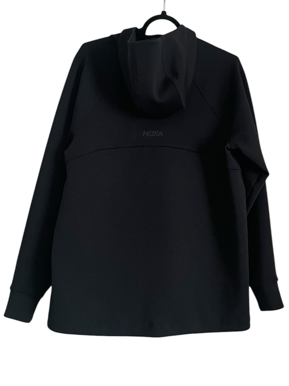 Hoka Essential Recovery Hoodie 1/2 Zip Sweatshirt Black Women’s Size Small - Picture 5 of 6